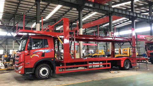 國(guó)六解放龍V五位車輛運(yùn)輸車轎運(yùn)車圖片